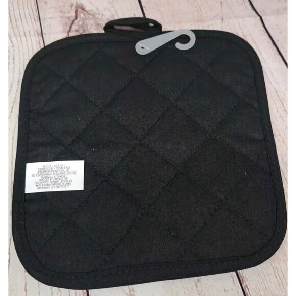 4pc Halloween Spooky Skeleton Spider Web Tombstone Pot Holders, Oven Mitt, Towel - Picture 7 of 7